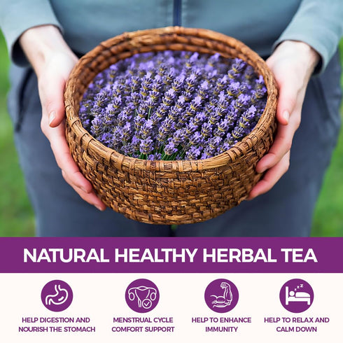 WOTIHA (17.6 oz) 100% 500g Culinary Grade Lavender Powder - Pure Ultra-Fine Lavender Flower Powder for Baking, Tea