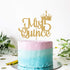 Mis Quince 15 Cake Topper, Hello 15, Cheers to 15 Years, 15th Birthday/Anniversary Party Decorations Gold Glitter