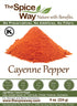 The Spice Way Red Pepper Premium Cayenne Ground, 8 oz, Pure Chile Powder with 80,000 Heat Units