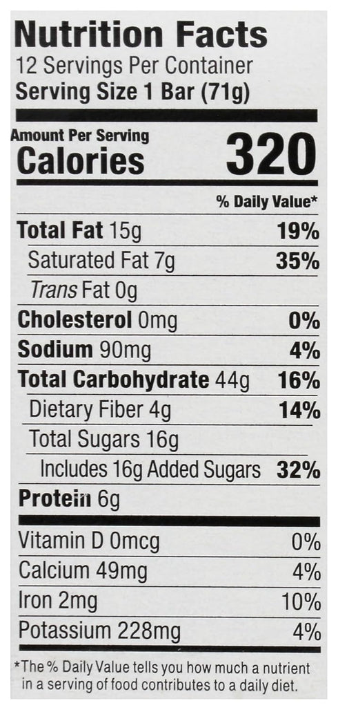 Bobos Oat Bars 2.5 (Pack 12) Bobo's Stuffed Chocolate Almond Butter Oat Bars, Gluten Free, Ounces