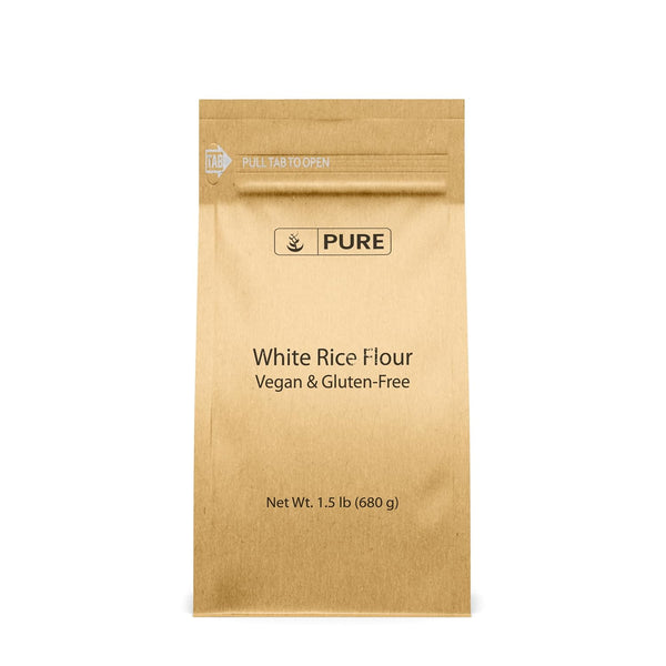Pure Original Ingredients White Rice Flour (1.5 lb) Unbleached & Untreated, Flour