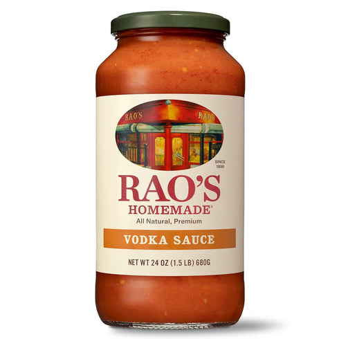 Rao's Homemade Vodka Sauce, 24 oz, Creamy Tomato Pasta Sauce, Keto Friendly with Parmigiano Reggiano