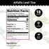 Alfalfa Leaf Tea Buddha Teas - Herbal Tea for Health & Wellbeing - 18 Tea Bags (Pack of 1)