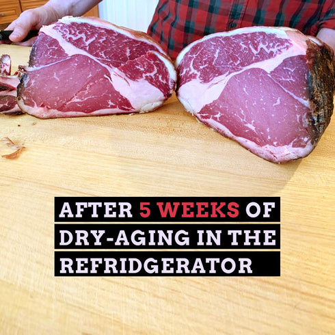 3 24x24", 16 Lbs 4 The Sausage Maker Dry Age Bags For Meat, Plant-Based Dry Aging Steak Wraps With Netting Roll, Tender