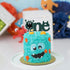 One Cake Topper Green Monster, Handmade 1st Birthday Cake Decor, Wedding Anniversary Baby Decoration
