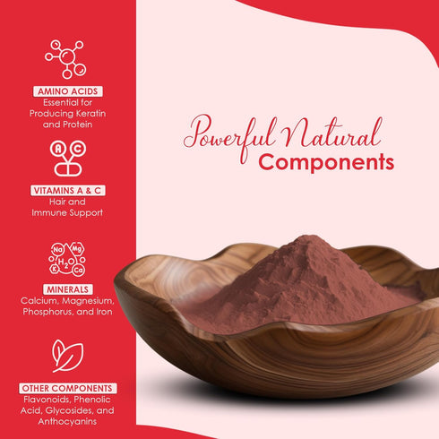 Mi Nature 100% Pure Hibiscus Powder 227g (8oz) for Hair Care, Face Pack, Tea & DIY Herbal Remedies