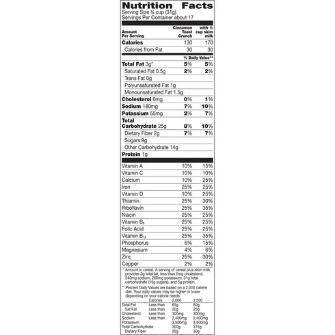 23.6 oz Cinnamon Toast Crunch Breakfast Cereal