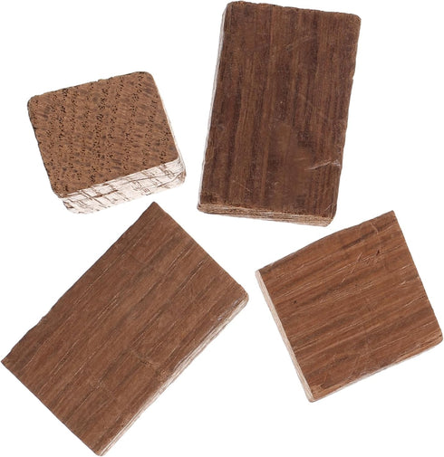 4pcs Healifty Red Wine Oak Wood Chips for Home Winemaking Blocks Wine and Flavor Easy to Use Brewing Supplies