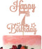 Happy 7th Birthday Cake Topper, Cheers to 7 Years, Hello 7, 7th Birthday Anniversary Party Decorations in Rose Gold