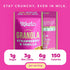 Kiss My Keto Granola Cereal - Strawberry Vanilla Low Carb Granola (2g-Net), Gluten Free, Keto Nut Granola
