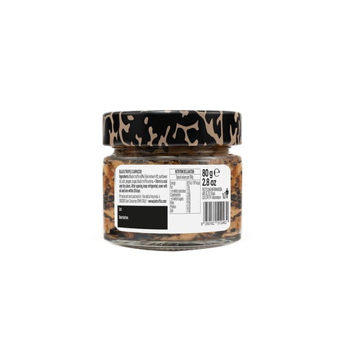 2,8 OZ 80g 100% Be Truffle - Black Sliced Truffle Carpaccio - - Made in Italy - Vegan, Gluten-Free, Cholesterol-Free