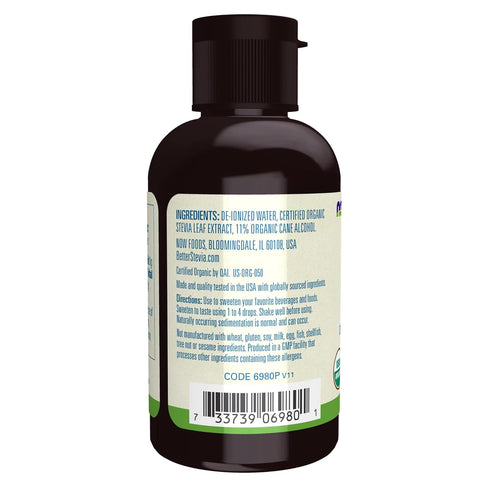 Now Foods Better Stevia Sweetener, Organic, 2 Fl Oz