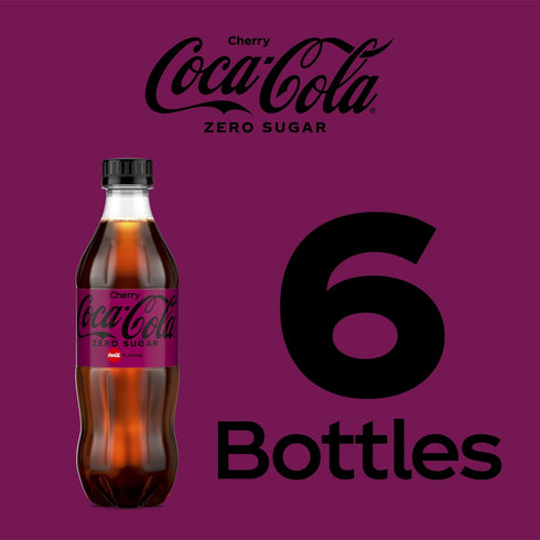 6pk 500ml Pack 3 Coca-Cola Cherry Zero Sugar | | PET |