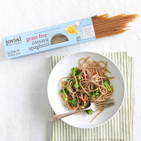 8 Oz, 3 Pack Jovial Grain-Free Cassava Spaghetti - Spaghetti Noodles, Cassava Pasta, Paleo Pasta, Gluten Free Pasta