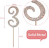 MAGJUCHE Gold 33" Crystal Cake Topper, Number 33 Rhinestones for 33rd Birthday or Anniversary Party Decoration