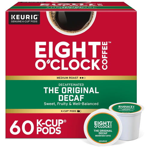Eight O'Clock Coffee The Original Decaf, Single-Serve Keurig K-Cup Pods, Medium Roast