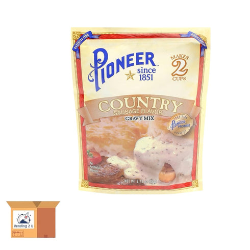 Vending 2 U Country 2.75 Oz Packets, 4 Count Pioneer Sausage Gravy Mix