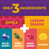 0.88 oz 36 Fruit Snacks by Zest Delites, Fruit Leather Bars, Healthy Snacks for Adults & Kids, Vegan, Dried Apple-Based