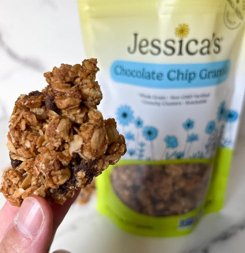 11oz Jessicas Chocolate Chip Granola - Handmade, Non-GMO, Gluten-Free, Whole Grain