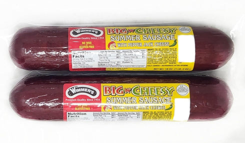 Generic 2 Pack of Summer Sausage 18oz Wimmers Big N (Cheesy with Pepper