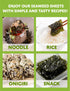 Generic 40 Count - - Organic Roasted Korean Seaweed Sheets - Roasted Seaweed Sheet - Keto Vegan Gluten Free/Side Dish