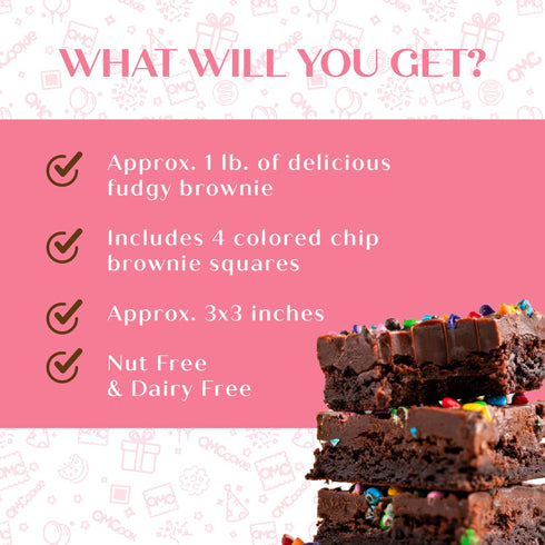 Package Sending Hugs Gift Basket Care Chocolate Brownies Food Gift For Women | Nut Free Dairy Free | Sending Love