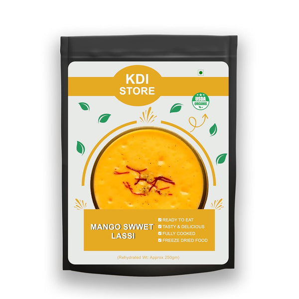 Store KDI Mango Sweet Lassi, Ready to Eat Freeze-Dried Yogurt Drink Mix, 65g,