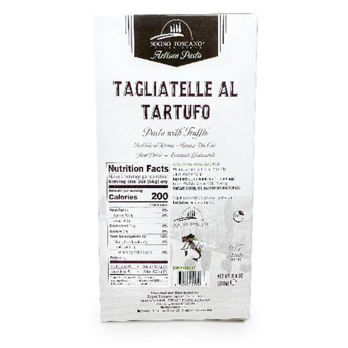 Sogno Toscano 250 8.8 oz packed (4) TAGLIATELLE AL TARTUFO ARTISAN PASTA - gr / Bag - Slow dry- Bronze dye- by hand.