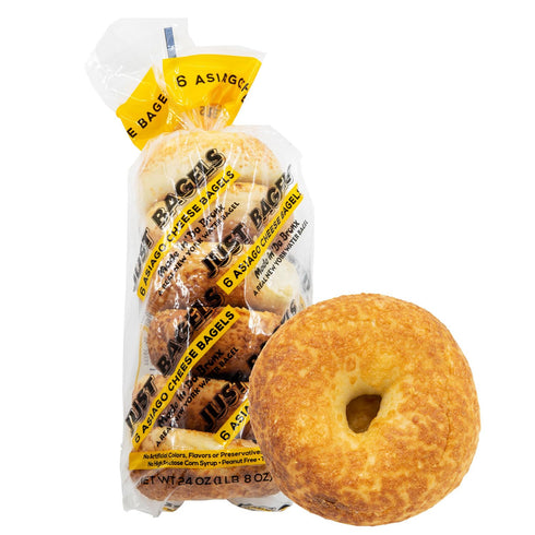 Just Bagels - Asiago Bagels - 2 Packs Of 6 Bagels Per