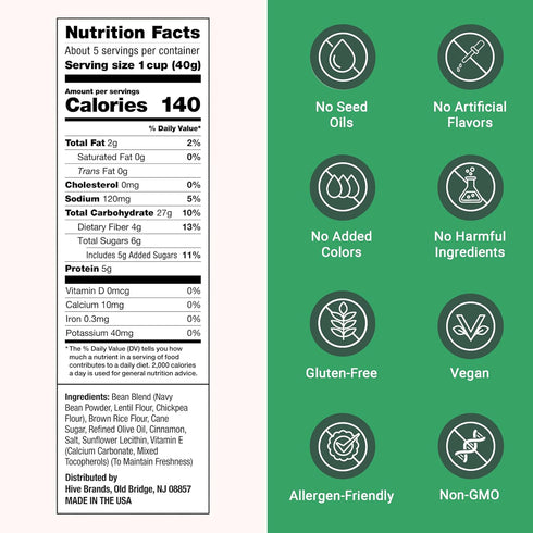 6g 6 Pack, 7oz Love Grown Gluten-Free Bean Stars Cereal - Plant-Based, Vegan, Non-GMO Certified - Added Sugar, High