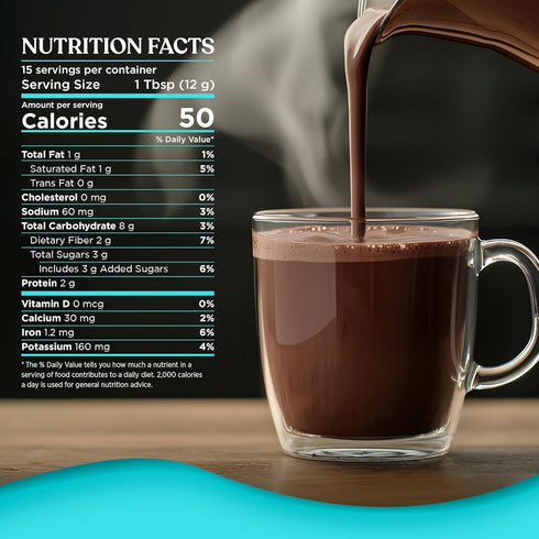 15 Four Sigmatic Calm Mushroom Cocoa Mix | Organic Dark Hot Cocoa Mix with Reishi Mushroom | Vegan, Dairy Free |