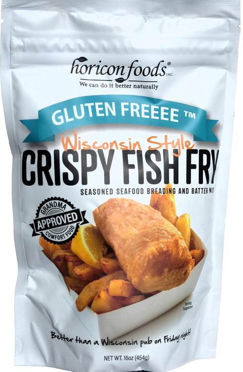 Glutenfreeee Gluten Free Seasoned Breading Mix, Wisconsin Style Crispy Fish Fry, 16