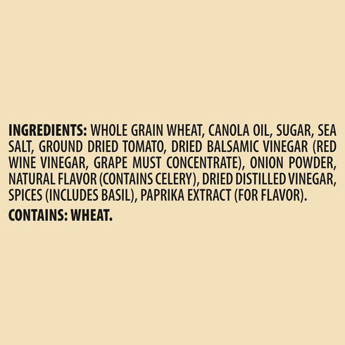 6 8.5 oz Triscuit Balsamic Vinegar & Basil Whole Grain Wheat Crackers, Lunch Snacks, Bulk Snack Crackers, - Boxes