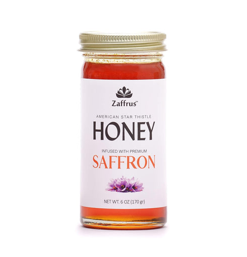 Zaffrus - Saffron Infused Honey - American Star Thistle Honey Infused with