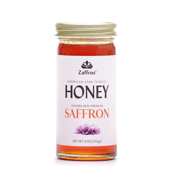 Zaffrus - Saffron Infused Honey - American Star Thistle Honey Infused with