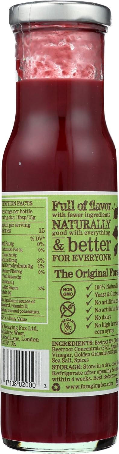 9 The Foraging Fox Beetroot Ketchup, Original, Ounce