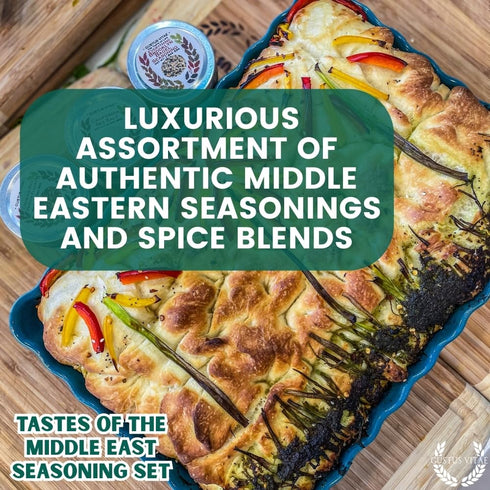 Set Pack GLP-1 Middle Eastern Seasonings Gourmet Gift | Tastes of The Middle East | Artisanal Spice Blends Six | Non