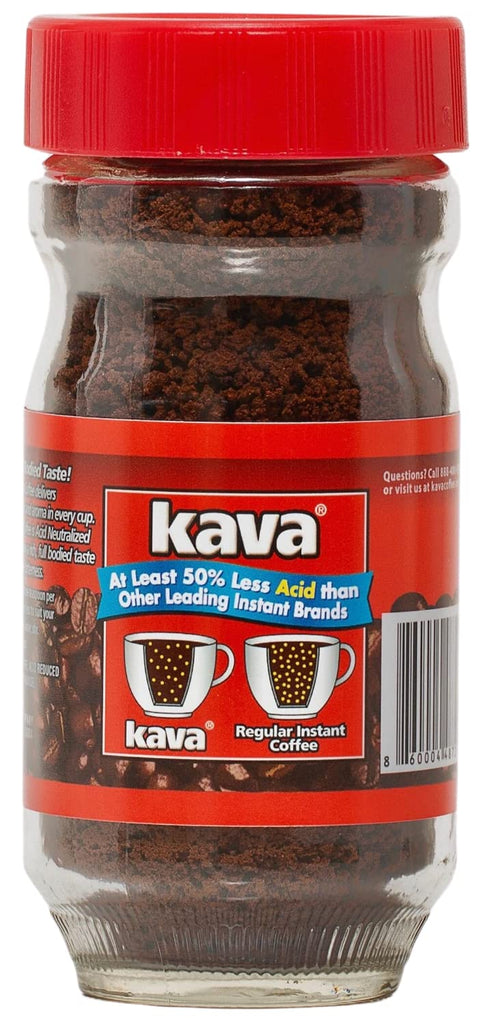 4 Kava Reduced Acid Instant Coffee, Ounce