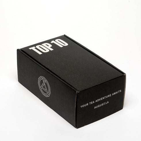 Uncommon 10 10 (0.5oz 5.0oz) August Loose Leaf Tea Sampler Variety Tea Box of of Trending Blends with Crystal Scoop