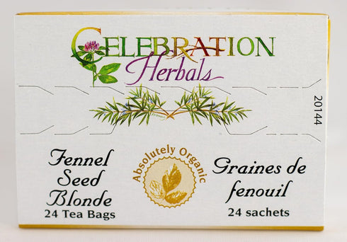 CELEBRATION HERBALS Fennel Seed Blonde Tea Organic, 24 Bag, 0.02 Pound