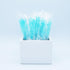 24 Pack Light Blue Rock Candy Sticks Cotton Candy Sugar Flavor, Bulk Individually Wrapped Edible Crystal Sticks