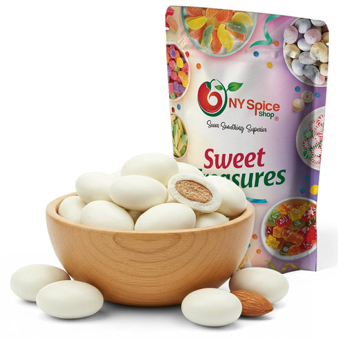 3 NY Spice Shop Yogurt Covered Almonds - Pound Candy Coated Almond - Trail Mix Yogurt Almonds Sweet Nut Snacks
