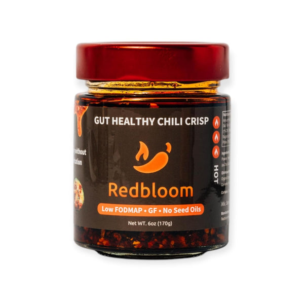 Redbloom Gut-Healthy Chili Crisp - Organic Chili Oil, No Seed Oils, Low-Fodmap,