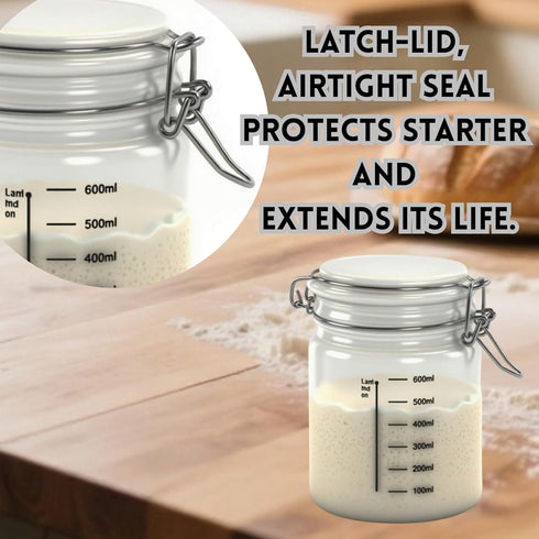 Hillside Homestead Sourdough Starter Kit with scale Complete Sour dough starter kits with two Banneton Bread Proofing