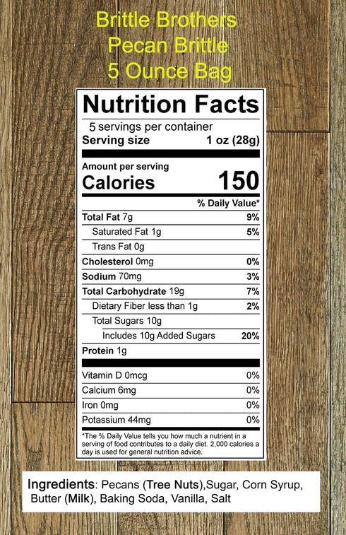 Brittle Brothers Pecan Brittle, 5 Ounce
