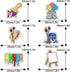 Slime Cupcake Toppers 18 pcs - Painting Themed Art Happy Birthday Decor for Boy Girl Party Supplies