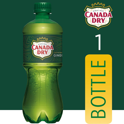 20.0 Oz. (24 Count) Canada Dry, Ginger Ale Bottle