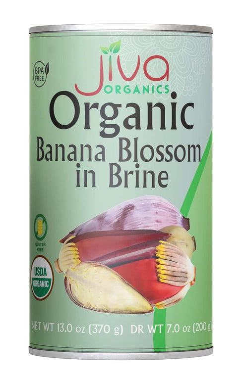 Jiva Organic Banana Blossoms 14 Ounce (Pack of 6) - BPA Free,
