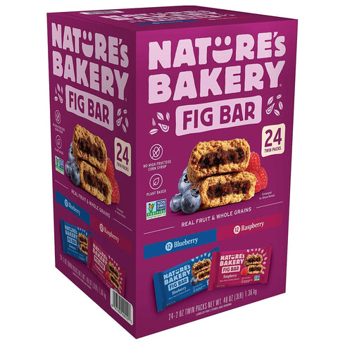 Nature's Bakery Stone Ground Whole Wheat Fig bar 24 Twin Pack 24