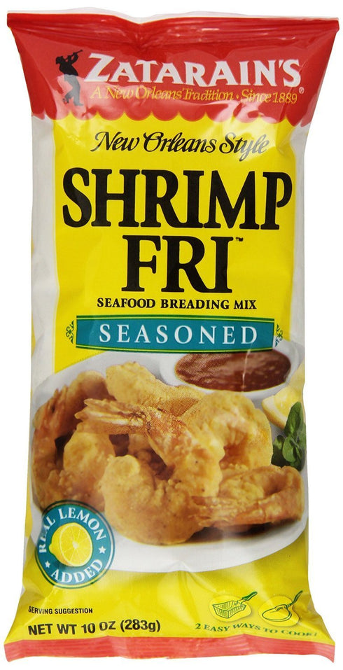Zatarains New Orleans Style Seasoned Shrimp Fry Mix, 10 Ounce -- 12